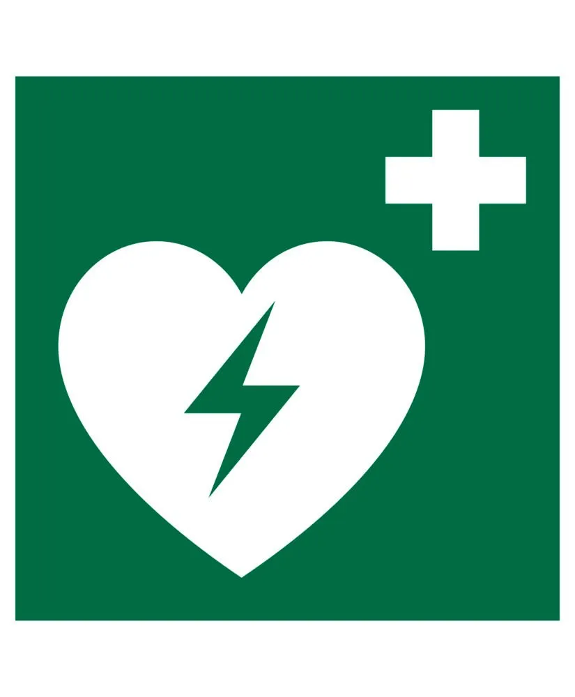 Rettungsschild Defibrillator