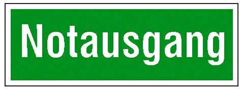 Rettungszeichen Notausgang